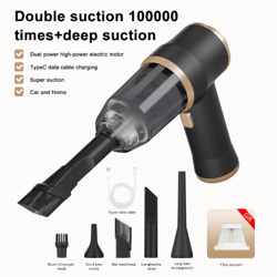 high-power 2-in-1 car blower vacuum portable auto & home cleaning tool