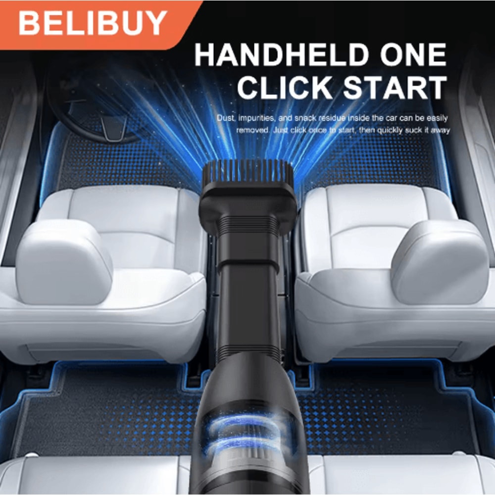 BELIBUY Mini Wireless Car Vacuum Cleaner High Power Portable Handheld Cleaner 3