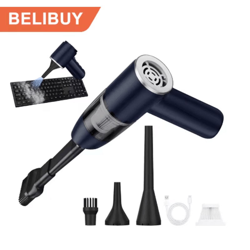 BELIBUY Mini Wireless Car Vacuum Cleaner High Power Portable Handheld Cleaner 7