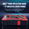 Portable 150 PSI Car Jump Starter Air Compressor Multi Function Emergency Power Kit 9