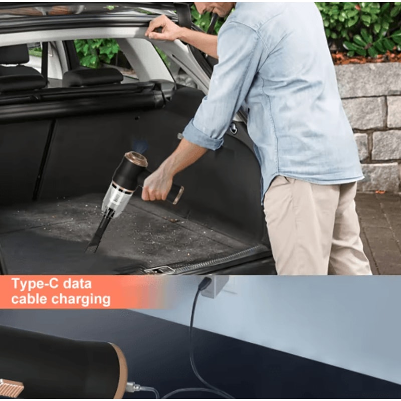 Portable Cordless Car Vacuum Cleaner High Power Handheld Cleaner For Home Car 6