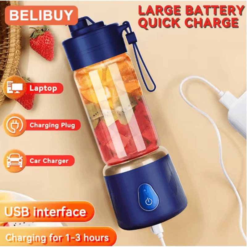 Portable Electric Juicer USB Blender Mini Citrus Fruit Juicer For Travel 5