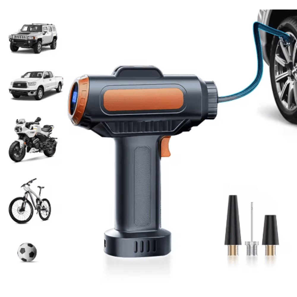 BELIBUY Wireless Portable Tire Inflator Electric Air Pump With LED Display 1