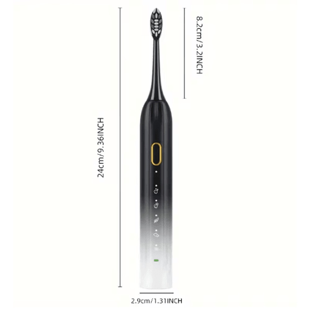 Rechargeable Electric Toothbrush Waterproof Rotary Toothbrush With 10 Brush Heads 5