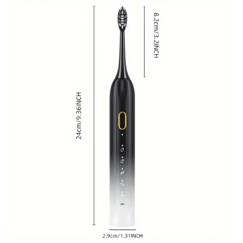 Rechargeable Electric Toothbrush Waterproof Rotary Toothbrush With 10 Brush Heads 5