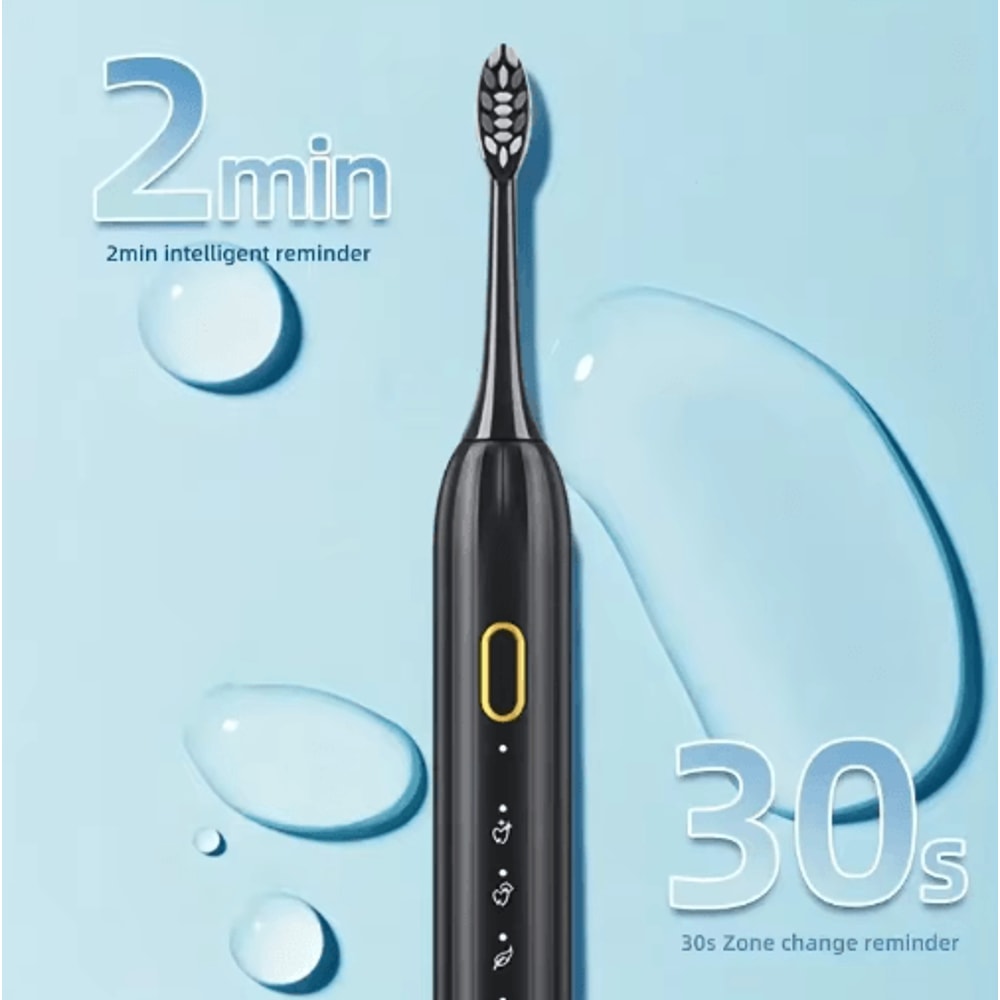 Rechargeable Electric Toothbrush Waterproof Rotary Toothbrush With 10 Brush Heads 6