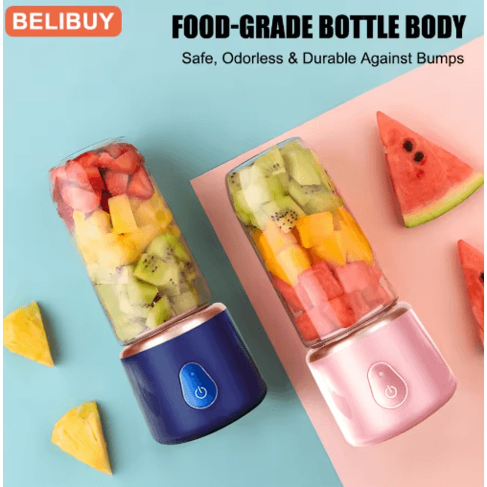 400ML Portable USB Juicer Blender Mini Smoothie Fruit Juicing Cup 6