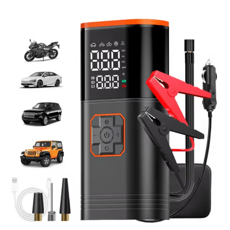 Portable Tire Inflator Compressor Electric Car Air Pump With Fast Inflation 0