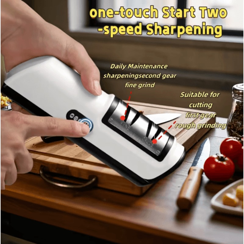 Automatic Electric Knife Sharpener Multifunction Professional Kitchen Sharpening Tool 1