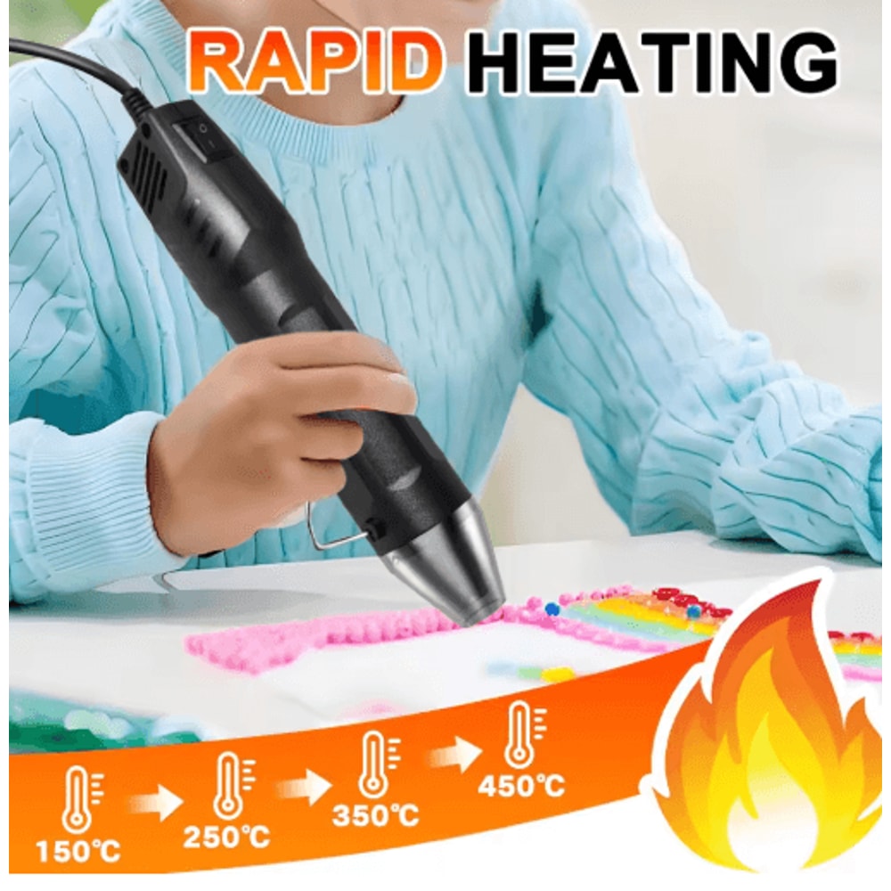 300W Mini Heat Gun Handheld DIY Craft Heat Shrink Tool 6