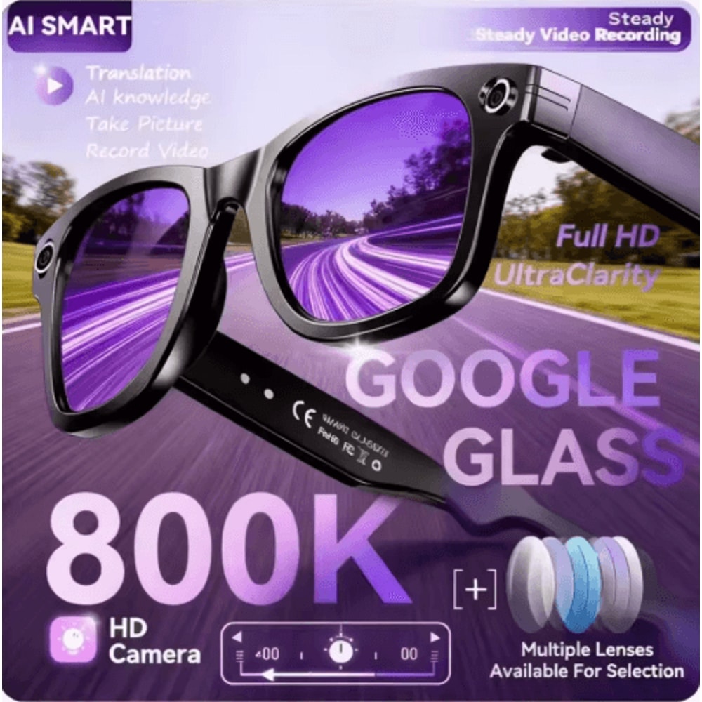 AI Smart Camera Glasses Translation Video Recording Smart Sunglasses 0