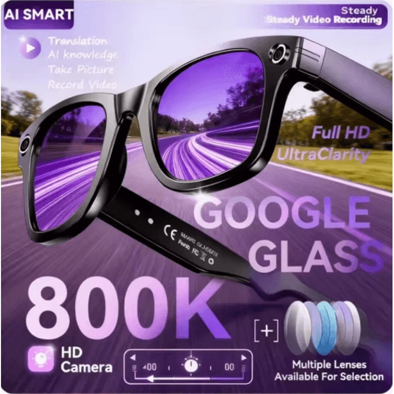 AI Smart Camera Glasses Translation Video Recording Smart Sunglasses 0