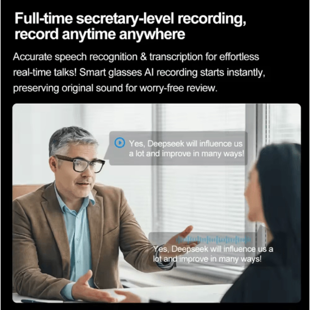 AI Smart Camera Glasses Translation Video Recording Smart Sunglasses 6