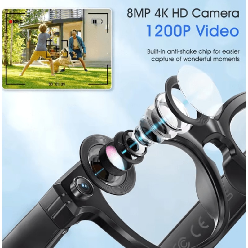 AI Smart Camera Glasses Translation Video Recording Smart Sunglasses 9