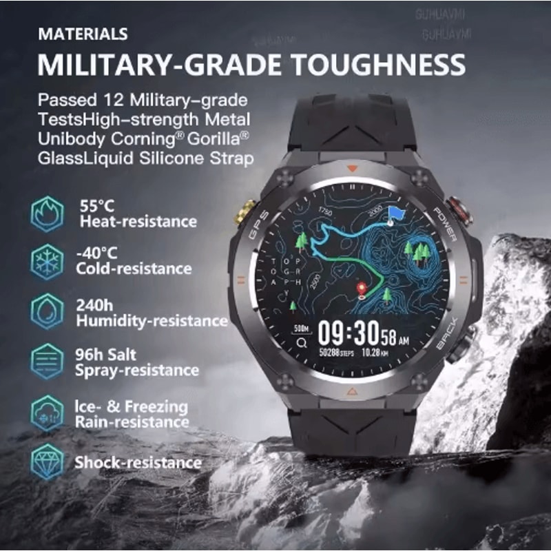2025 Xiaomi GPS Fitness Smartwatch Waterproof Bluetooth Call Watch With Long Battery 11