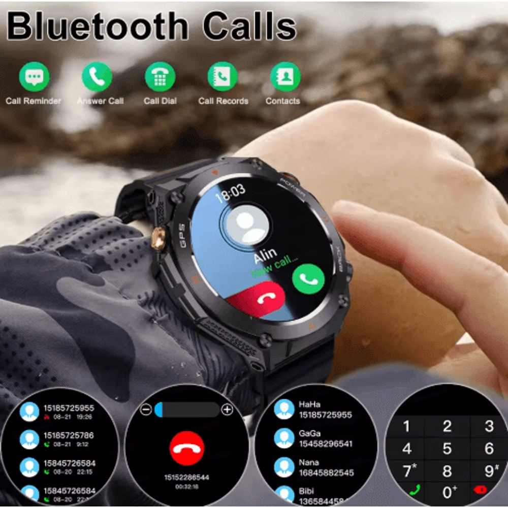 2025 Xiaomi GPS Fitness Smartwatch Waterproof Bluetooth Call Watch With Long Battery 13