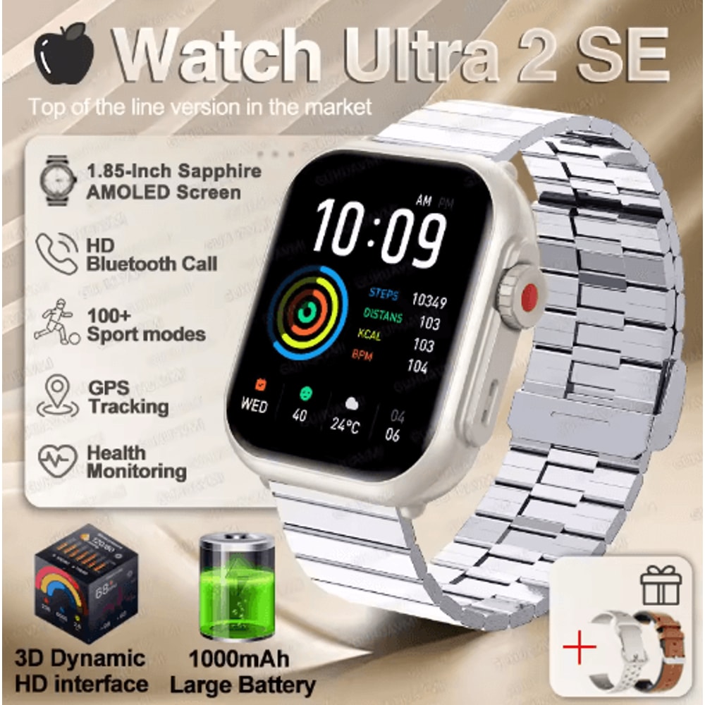 Ultra 2 SE Smartwatch AMOLED GPS Fitness Watch With Bluetooth Calling 3
