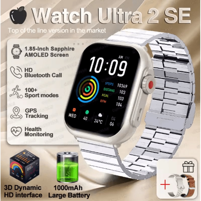 Ultra 2 SE Smartwatch AMOLED GPS Fitness Watch With Bluetooth Calling 3