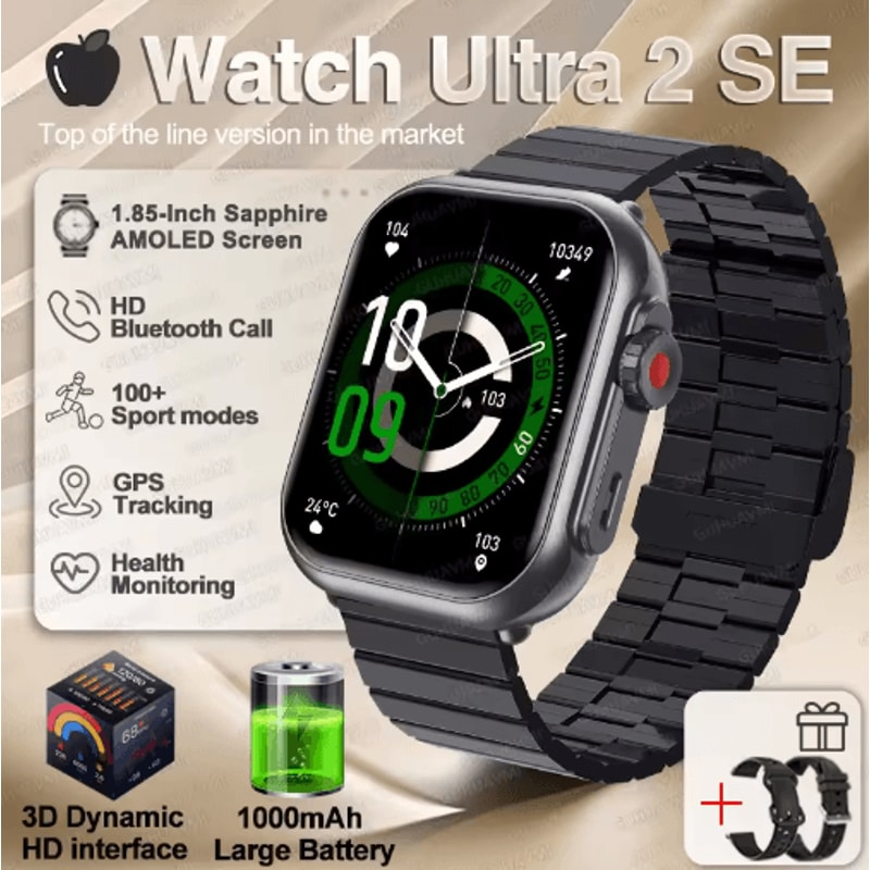 Ultra 2 SE Smartwatch AMOLED GPS Fitness Watch With Bluetooth Calling 4