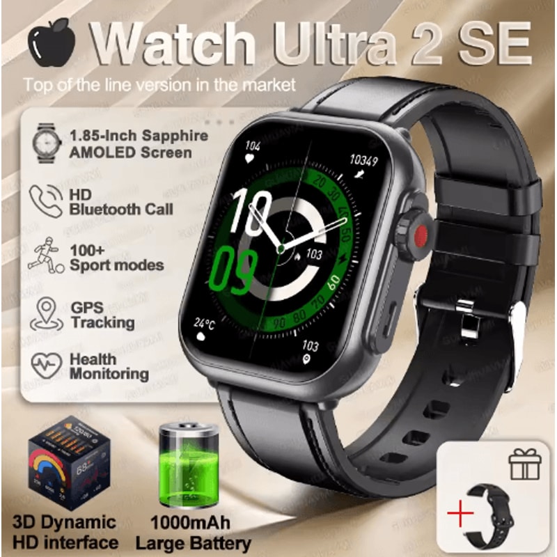 Ultra 2 SE Smartwatch AMOLED GPS Fitness Watch With Bluetooth Calling 13