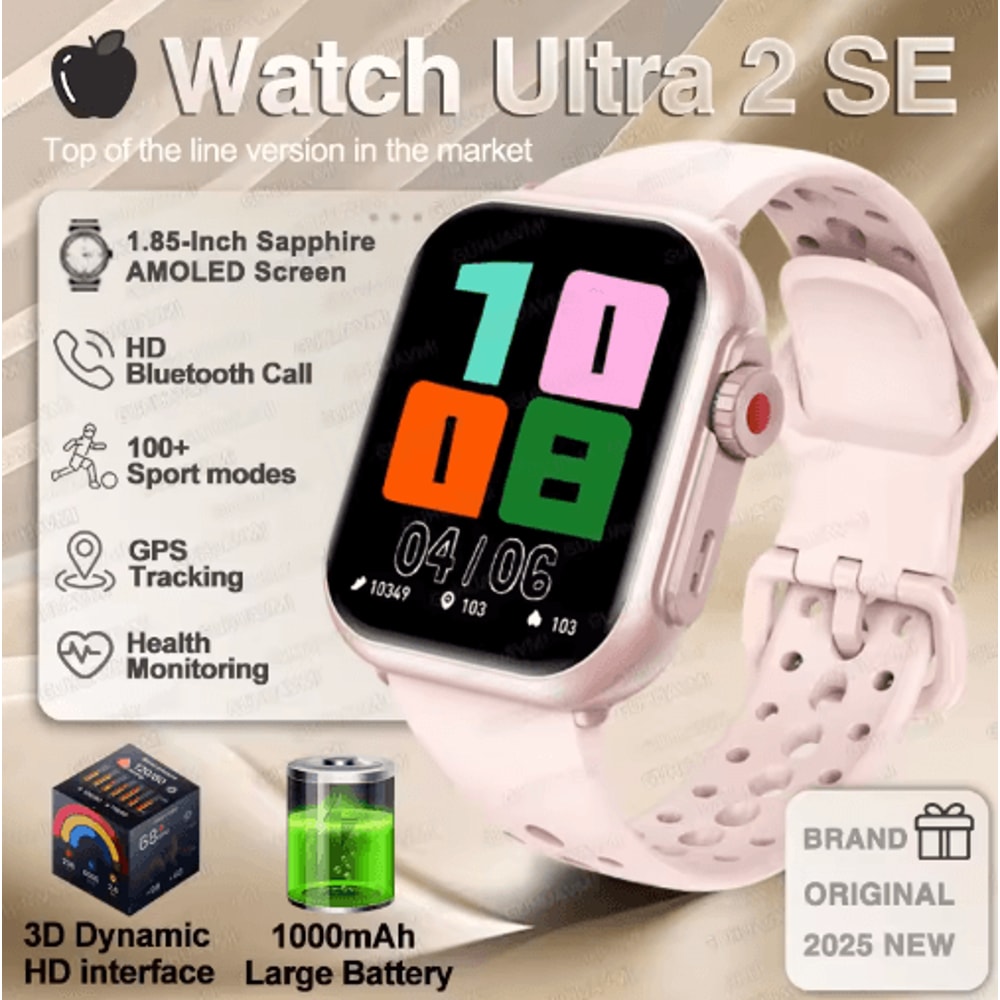 Ultra 2 SE Smartwatch AMOLED GPS Fitness Watch With Bluetooth Calling 15