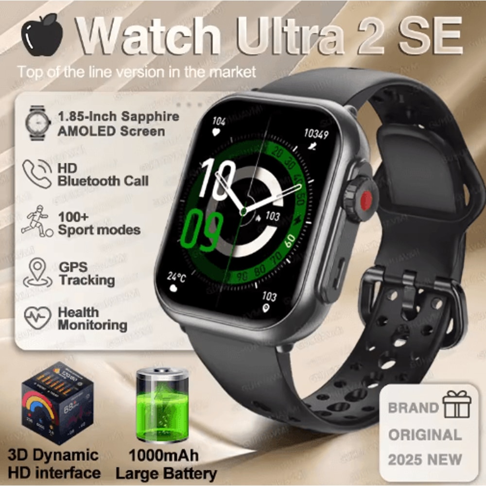 Ultra 2 SE Smartwatch AMOLED GPS Fitness Watch With Bluetooth Calling 16