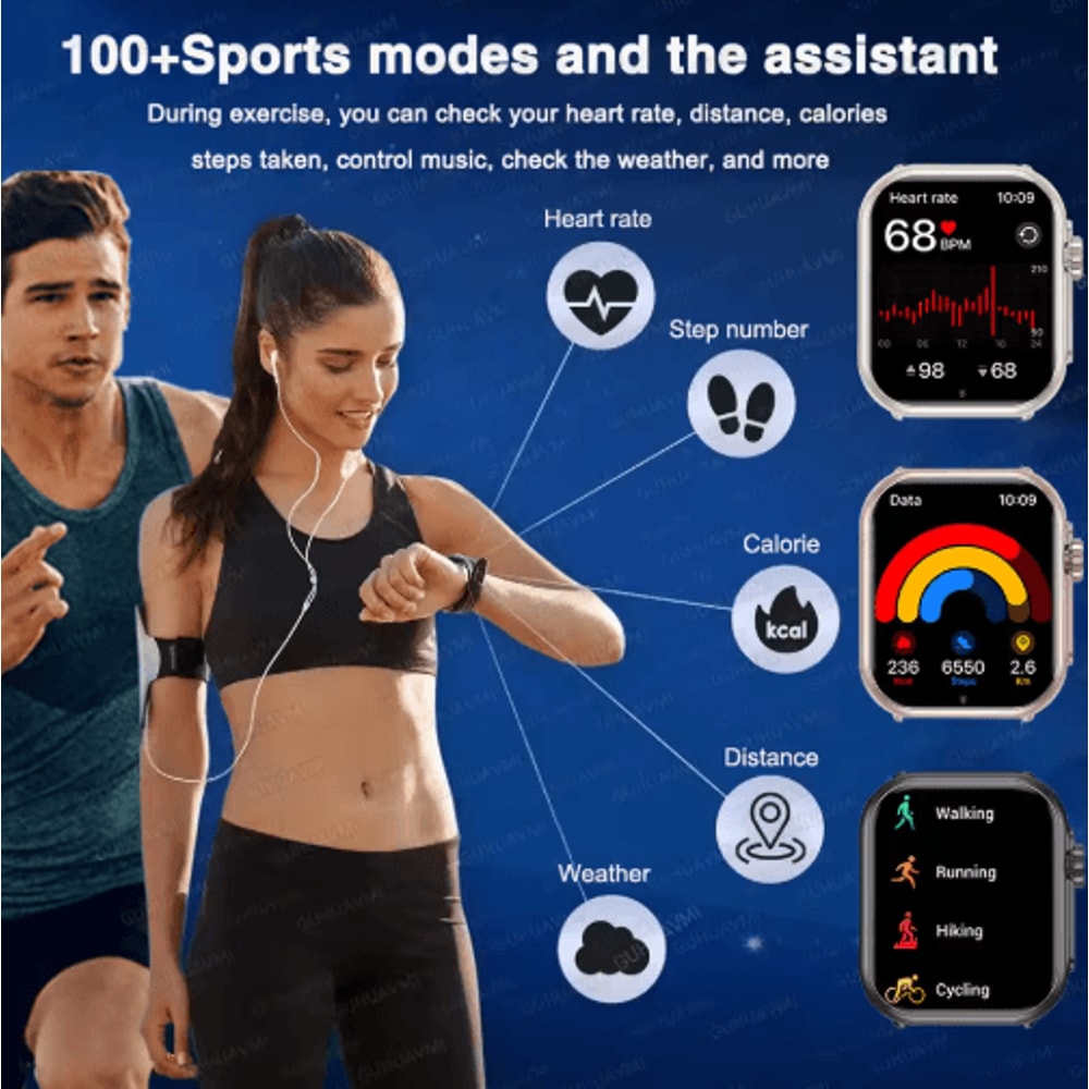 Ultra 2 SE Smartwatch AMOLED GPS Fitness Watch With Bluetooth Calling 18