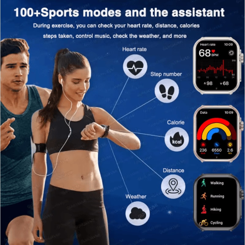 Ultra 2 SE Smartwatch AMOLED GPS Fitness Watch With Bluetooth Calling 18