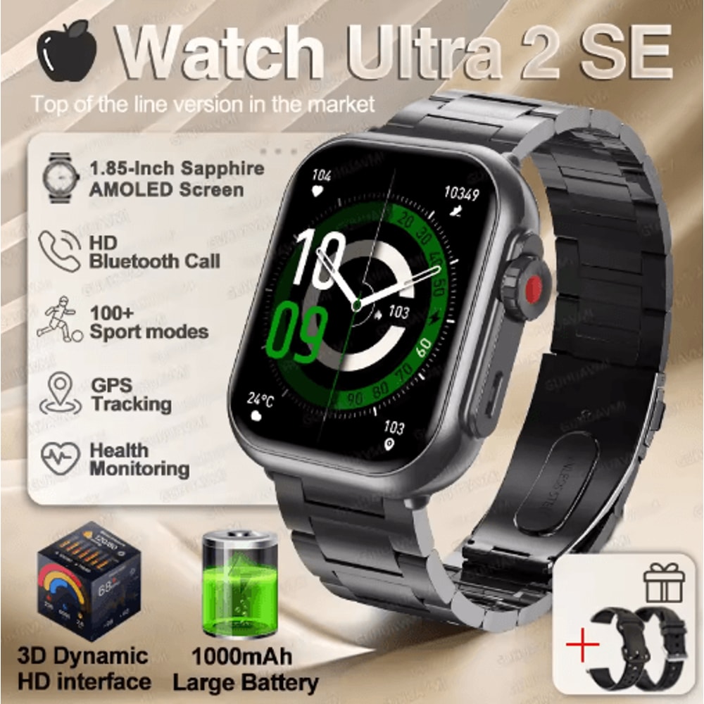 Ultra 2 SE Smartwatch AMOLED GPS Fitness Watch With Bluetooth Calling 7