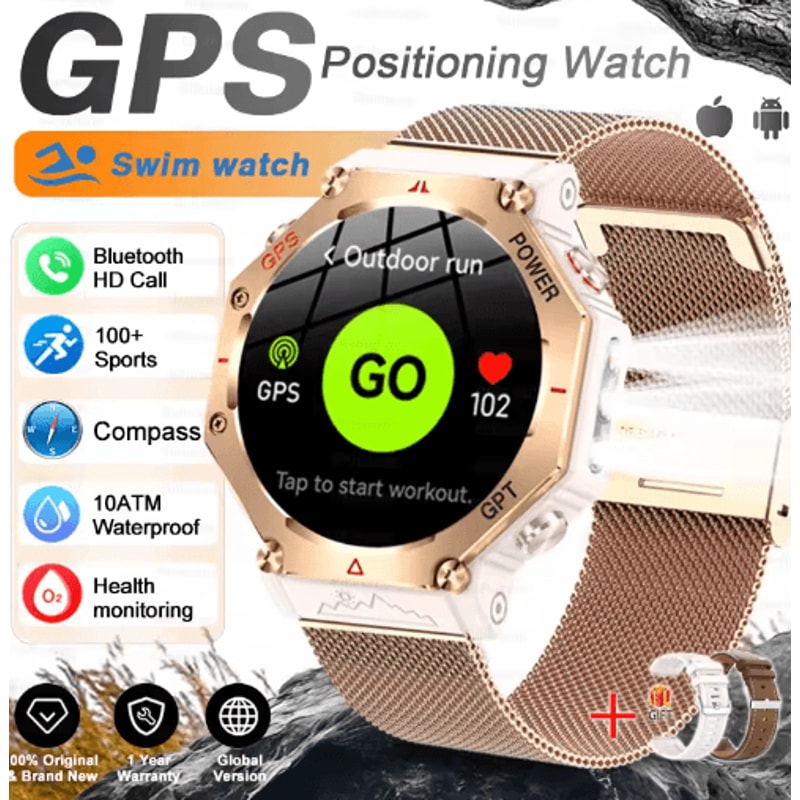 TRex 3 Ultra Military GPS Smartwatch AMOLED 10ATM Sports Watch With Call Function 6