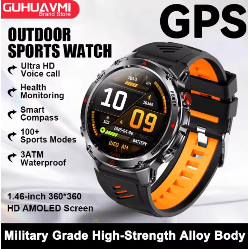 AeroTrack Pro GPS Smartwatch AMOLED NFC Calling Sports Watch 14