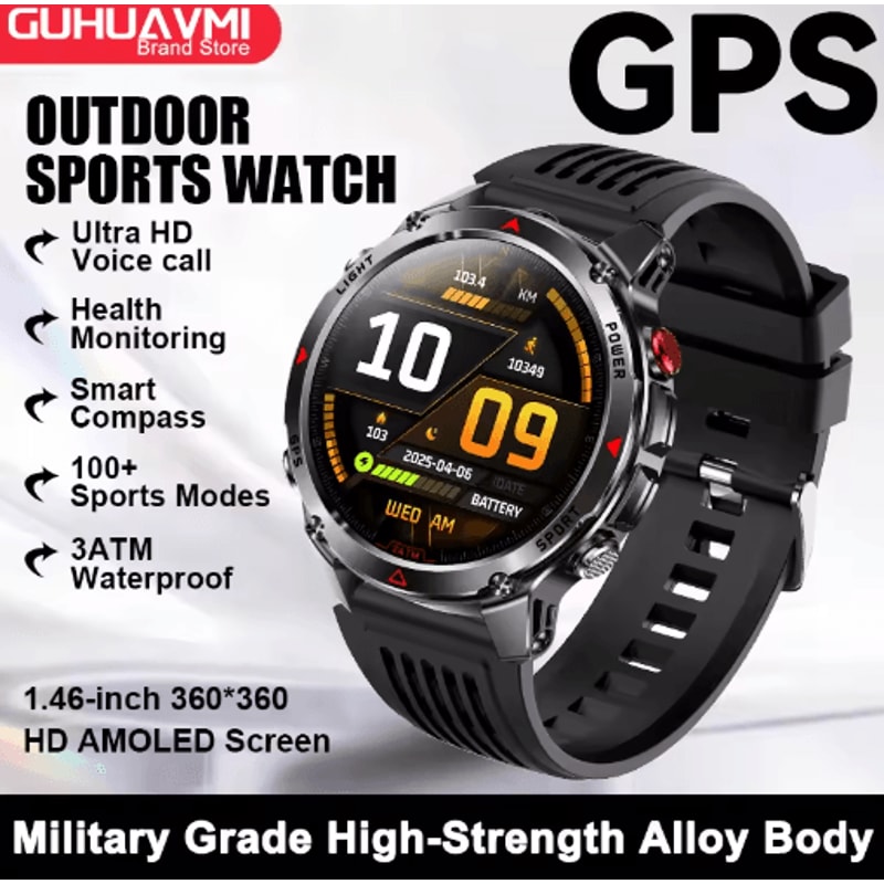 AeroTrack Pro GPS Smartwatch AMOLED NFC Calling Sports Watch 17