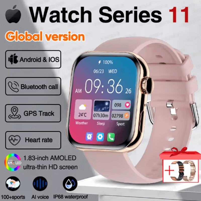 NovaTrack Series 11 Smartwatch AMOLED GPS NFC Bluetooth Calling Watch For IOS Android 4
