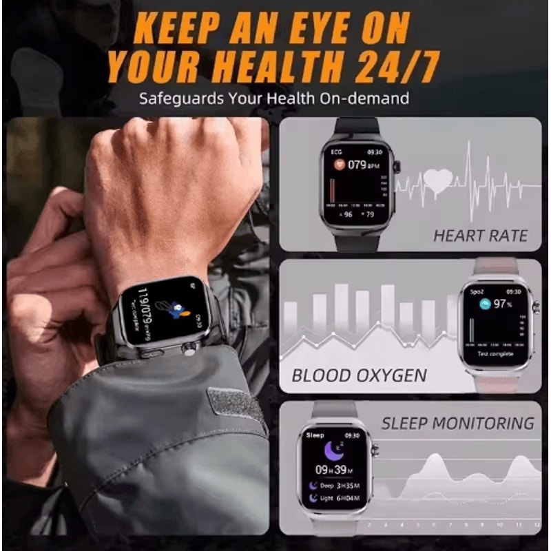 VitaSense Pro AI Health Smartwatch ECG PPG Blood Pressure Uric Acid Monitor 17