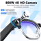 VisionPro AI Smart Glasses 800W Camera Bluetooth Call RealTime Translation Sunglasses 9