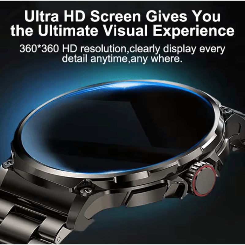 UltraFit Pro 185 AMOLED GPS Smartwatch 710mAh Bluetooth Call Waterproof Fitness Watch 9