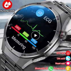 healthguard pro ai smartwatch ecg ppg blood pressure & uric acid monitor