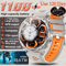 TRex 3 Pro Military GPS Smartwatch Rugged 10ATM Waterproof Watch With 1100mAh Power 10