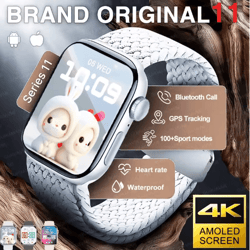 series 11 pro amoled gps smartwatch bluetooth call waterproof fitness watch for ios & android
