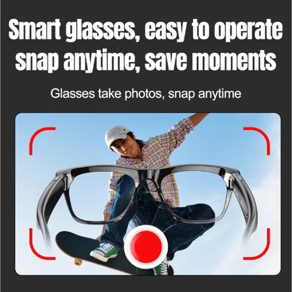 VisionX AI Smart Camera Glasses HD Video Translation Bluetooth Call Sunglasses 7