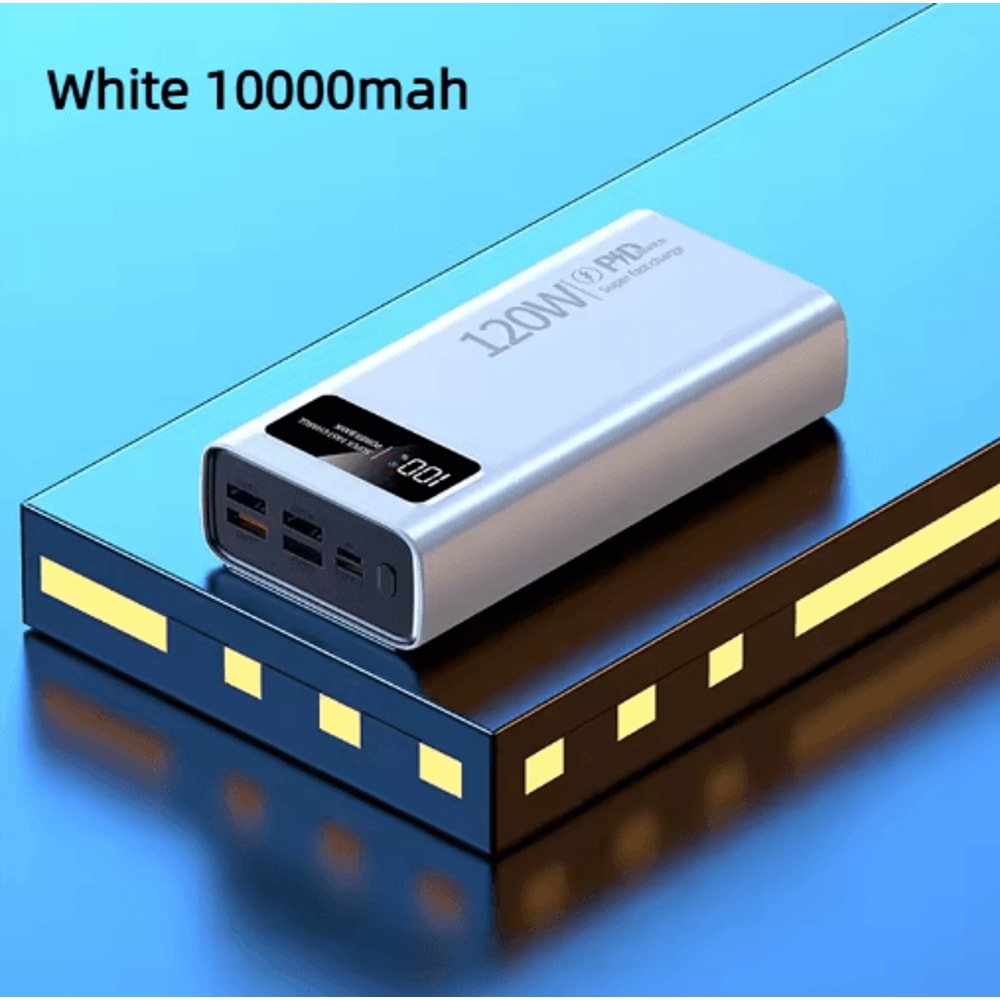 PowerMax 50000mAh 120W Fast Charging Power Bank High Capacity Portable Charger With Digital Display 7