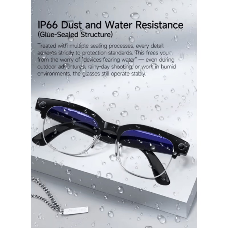 VisionTranslate Pro 4K AI Smart Glasses Camera Translation Bluetooth Call Wearable 6