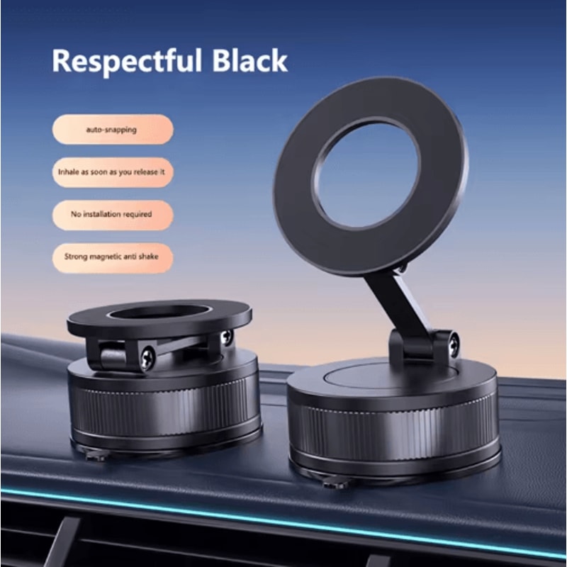 MagGrip Pro Vacuum Magnetic Phone Holder 360 Foldable Suction Mount For Car Multi Use 3