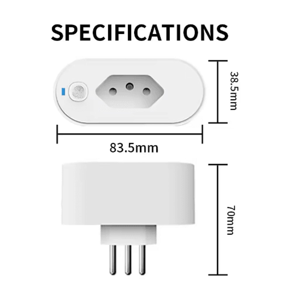 Smart 16A WiFi Plug Energy Monitoring Voice Control Socket 3