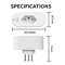Smart 16A WiFi Plug Energy Monitoring Voice Control Socket 3