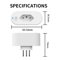 Smart 16A WiFi Plug Energy Monitoring Voice Control Socket 3