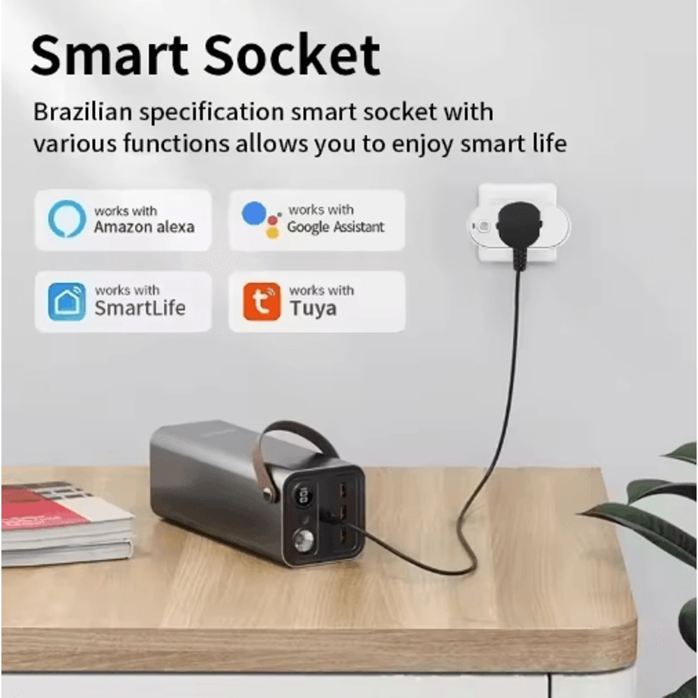 Smart 16A WiFi Plug Energy Monitoring Voice Control Socket 5
