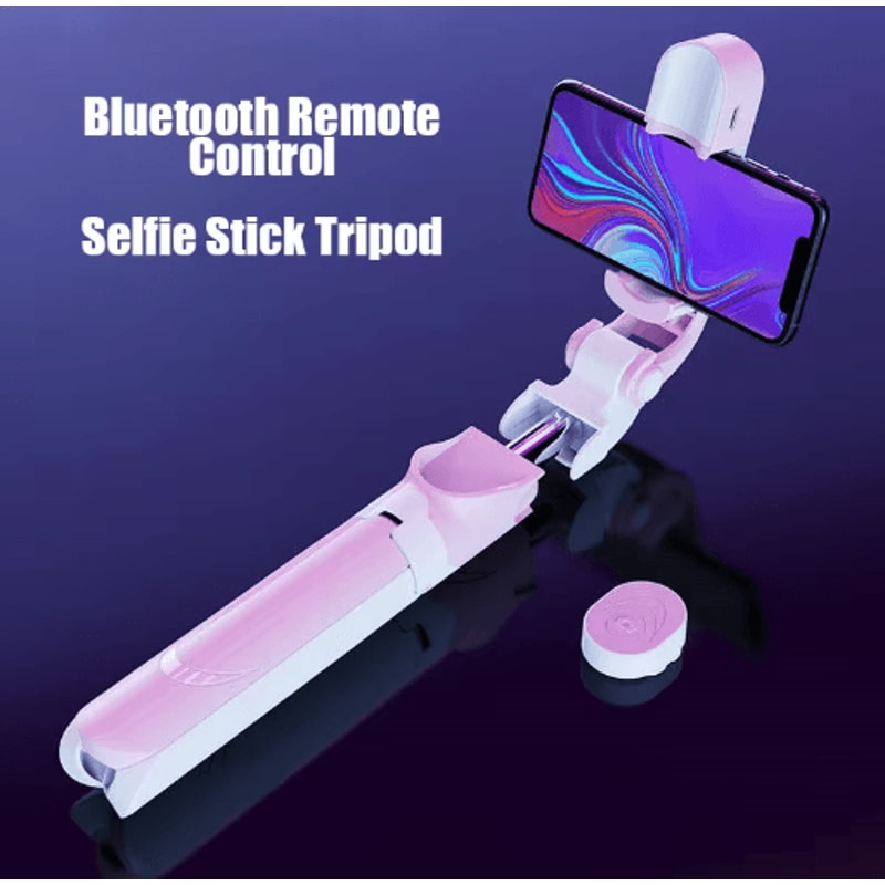 3in1 Bluetooth Selfie Stick Tripod With Remote Portable Phone Tripod Stand For IPhone Android 10