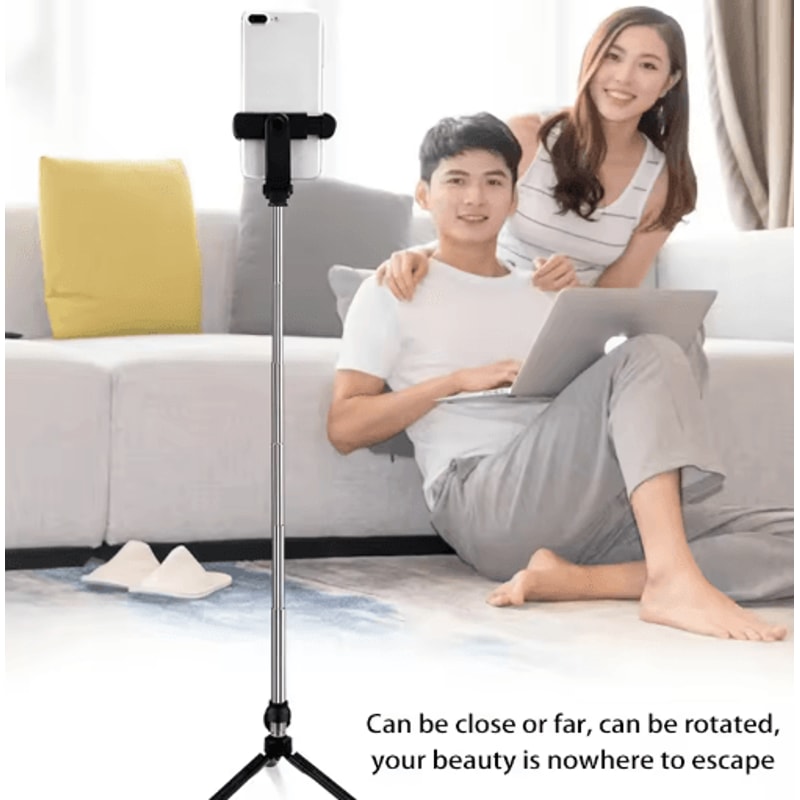 3in1 Bluetooth Selfie Stick Tripod With Remote Portable Phone Tripod Stand For IPhone Android 8