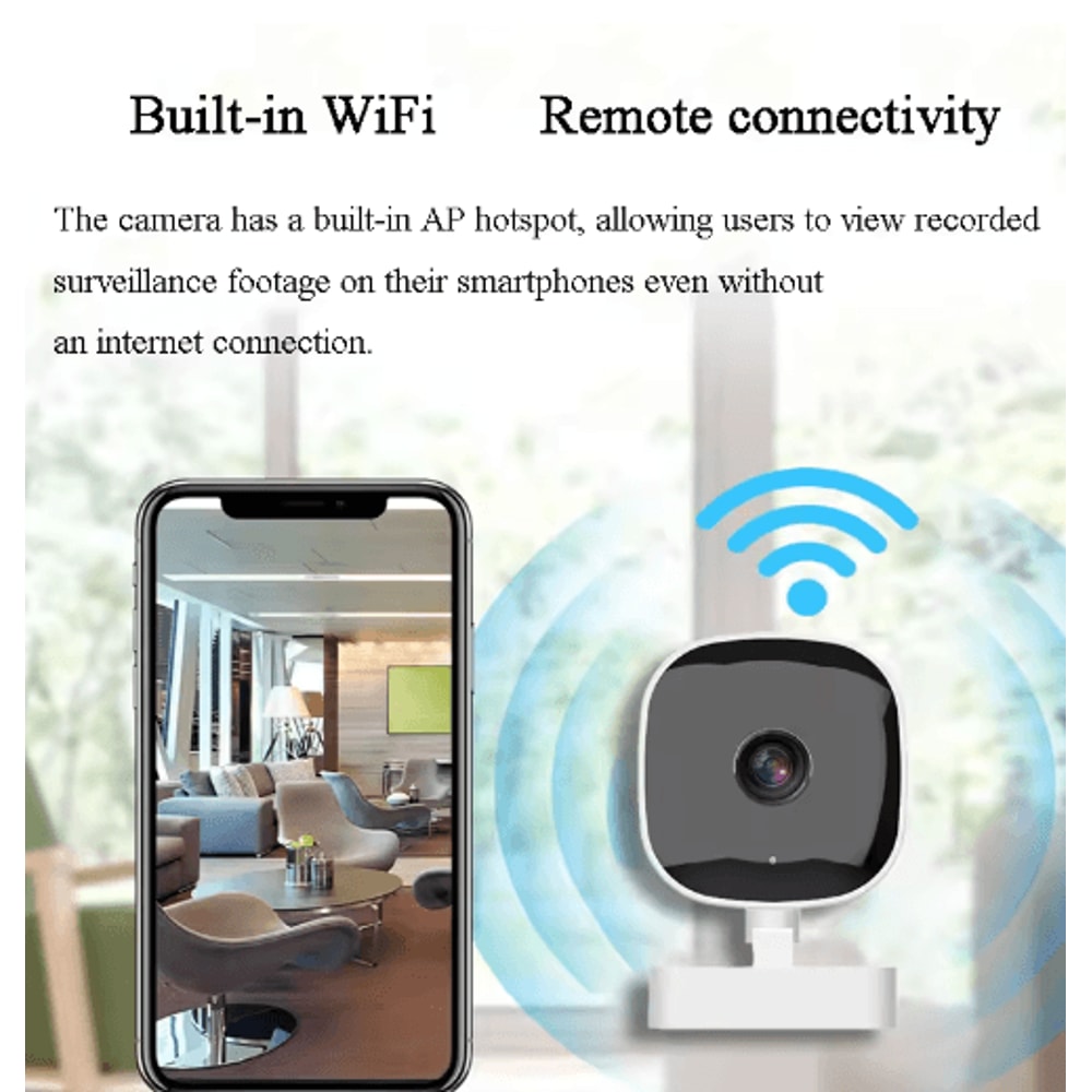 4K Mini WiFi Security Camera With Night Vision Motion Detection Waterproof Outdoor Surveillance Ca 4